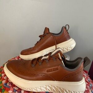 Men’s Cole Haan Zero Grand Elegant Brown Leather Oxfords SZ 7 unisex